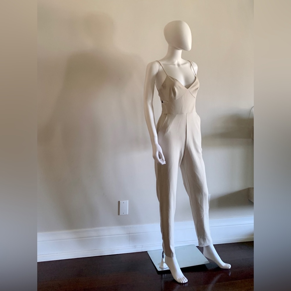 NWOT Marciano Kristina Jumpsuit in Beige